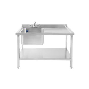 Atlas SBRD1200 Single Bowl Sink, Right Drainer