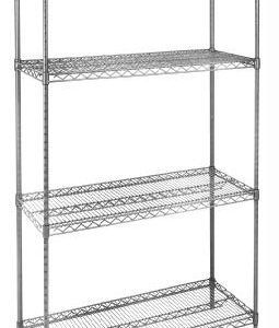 4-Tier Freestanding Wire Shelving