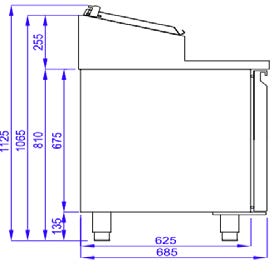 Professional Range Ingredients Preparation Table